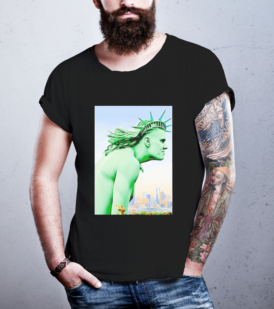 Erling Haaland Liberty Statue Meme T-Shirt