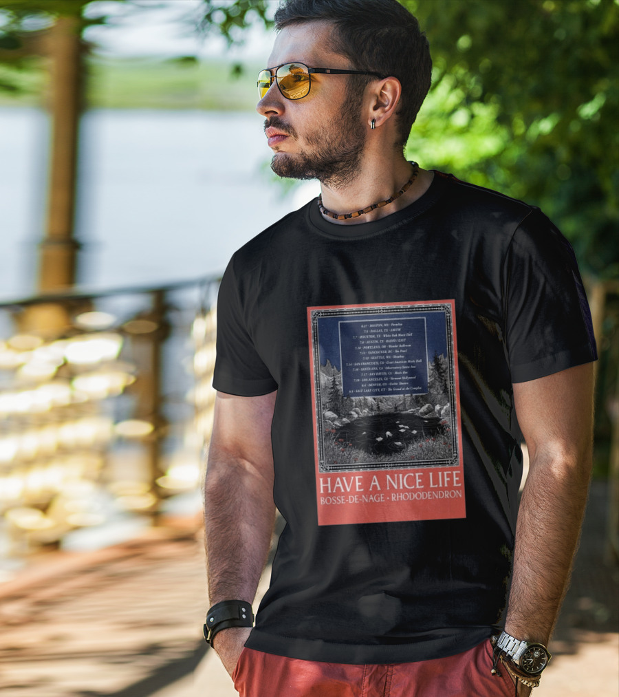 Have A Nice Life Bosse De Nage Rhododendron Tour 2026 USA Canada Dates T-Shirt
