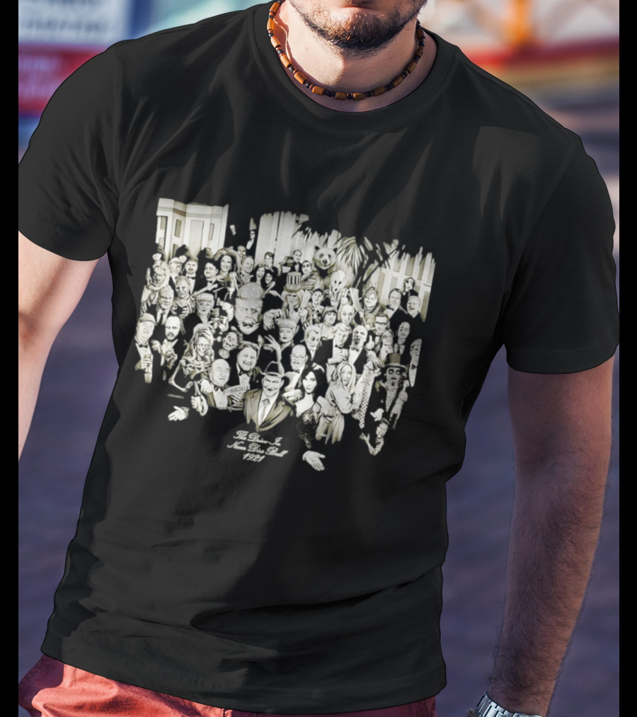 The Drive In Never Dies Ball 1921 Classic Horror Icons And Movie Legends T-Shirt
