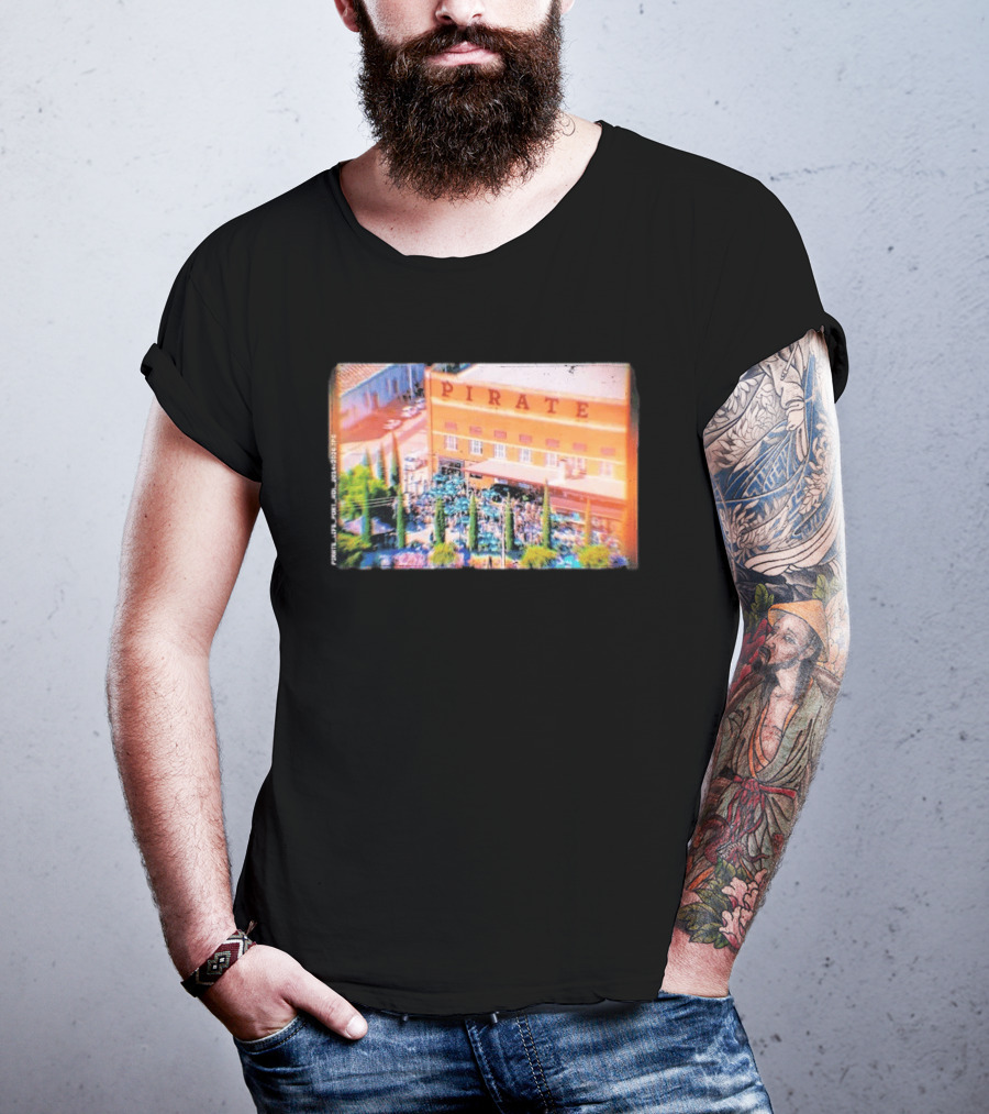 Pirate Life Brewery Port Adelaide Scene With Building And Crowd T-Shirt