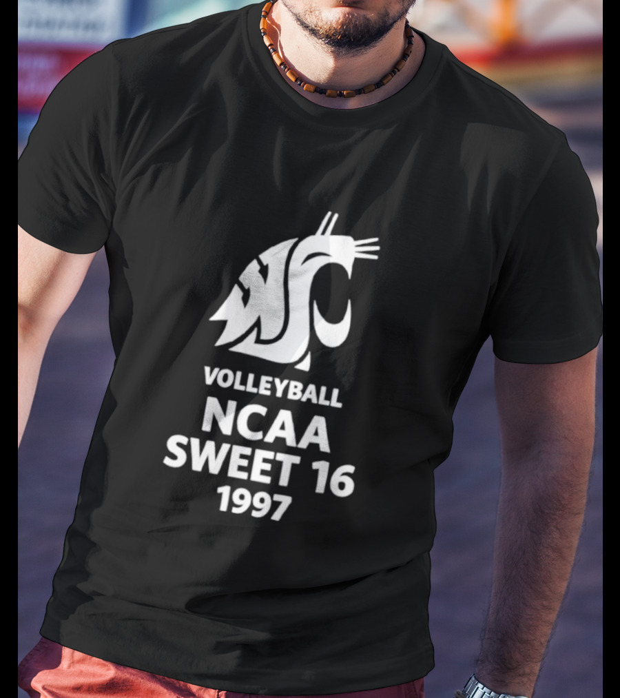 Washington State University Volleyball NCAA Sweet 16 1997 T-Shirt