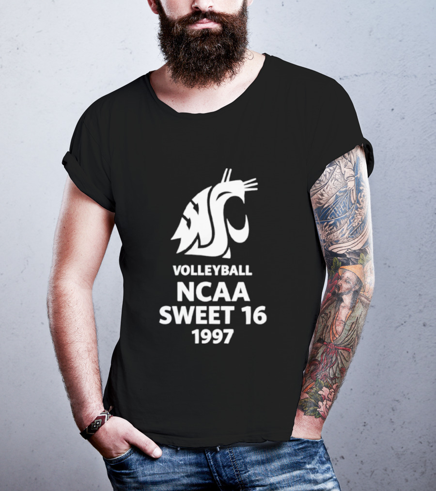 Washington State University Volleyball NCAA Sweet 16 1997 T-Shirt
