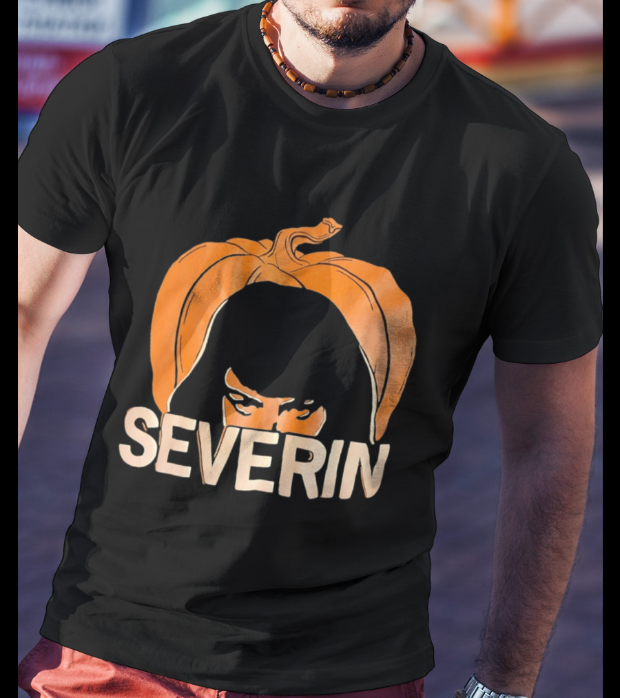 Severin Pumpkin Halloween Horror Mask T-Shirt