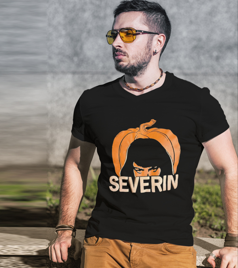 Severin Pumpkin Halloween Horror Mask T-Shirt