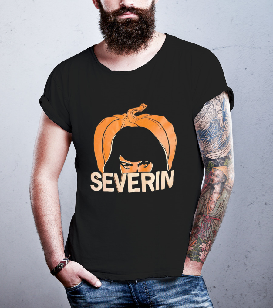 Severin Pumpkin Halloween Horror Mask T-Shirt