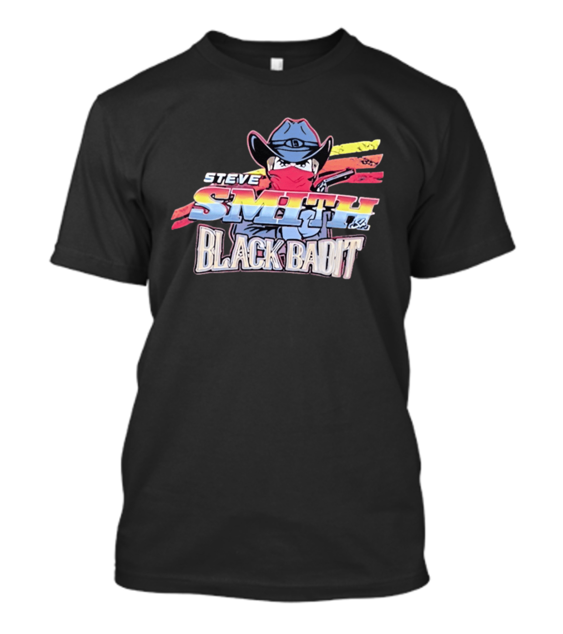 Steve Smith Sr Black Badit Cowboy With Bandana Football T-Shirt