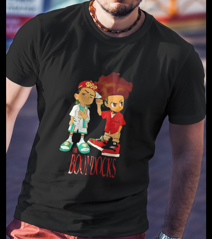 The Boondocks Riley And Huey Freeman Characters By Aaron McGruder T-Shirt