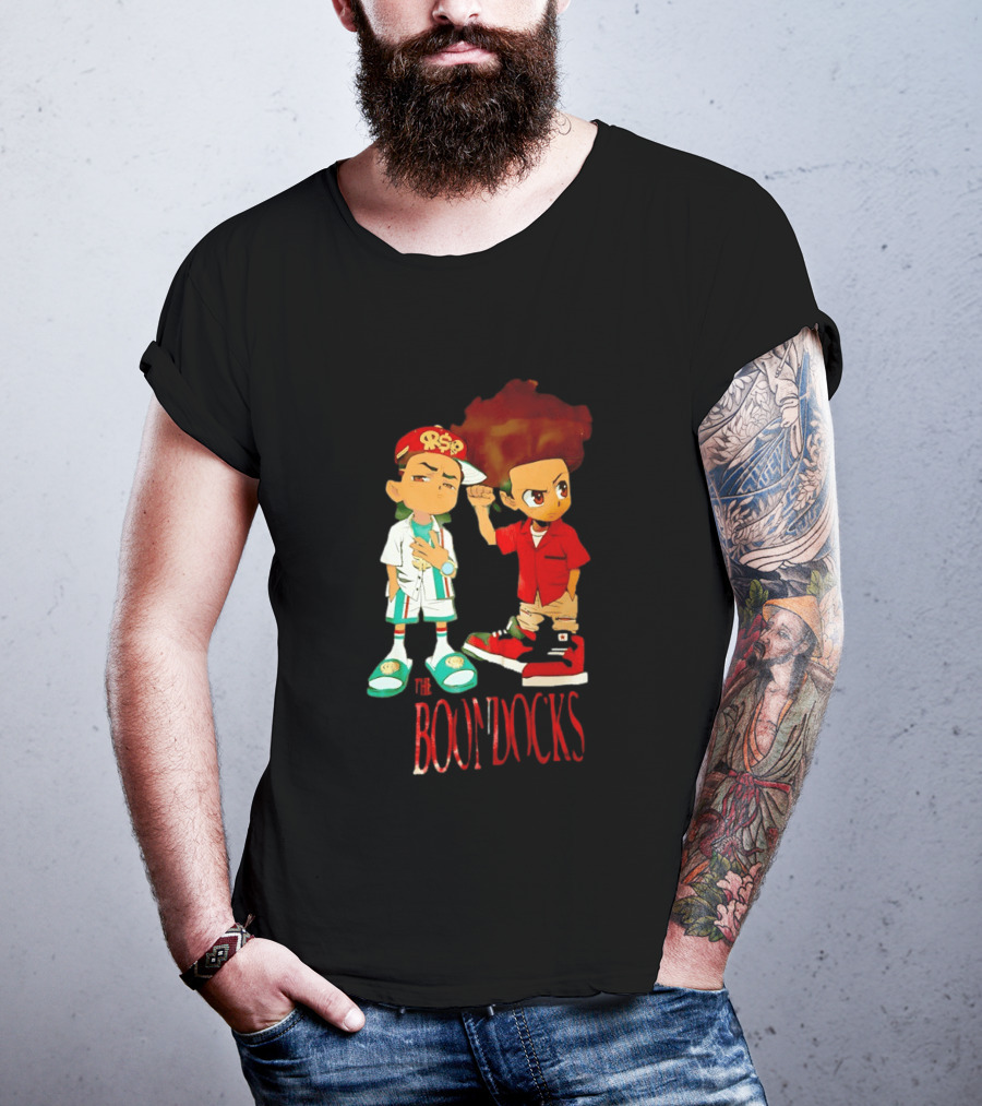 The Boondocks Riley And Huey Freeman Characters By Aaron McGruder T-Shirt