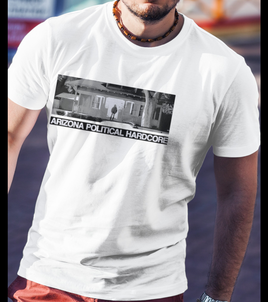Arizona Political Hardcore House Black And White T-Shirt
