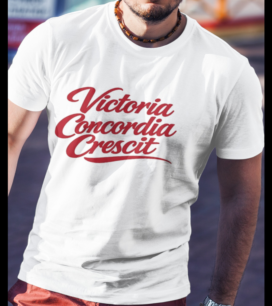 Victoria Concordia Crescit Arsenal Motto Latin T-Shirt