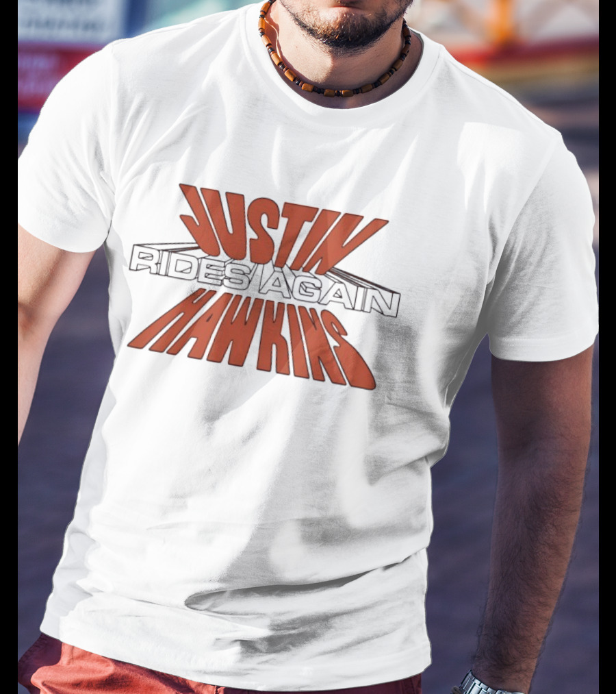 Justin Hawkins Rides Again Bold Red And Black T-Shirt