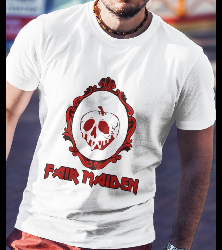 Fair Maiden Poison Apple Mirror Snow White Classic Tale T-Shirt
