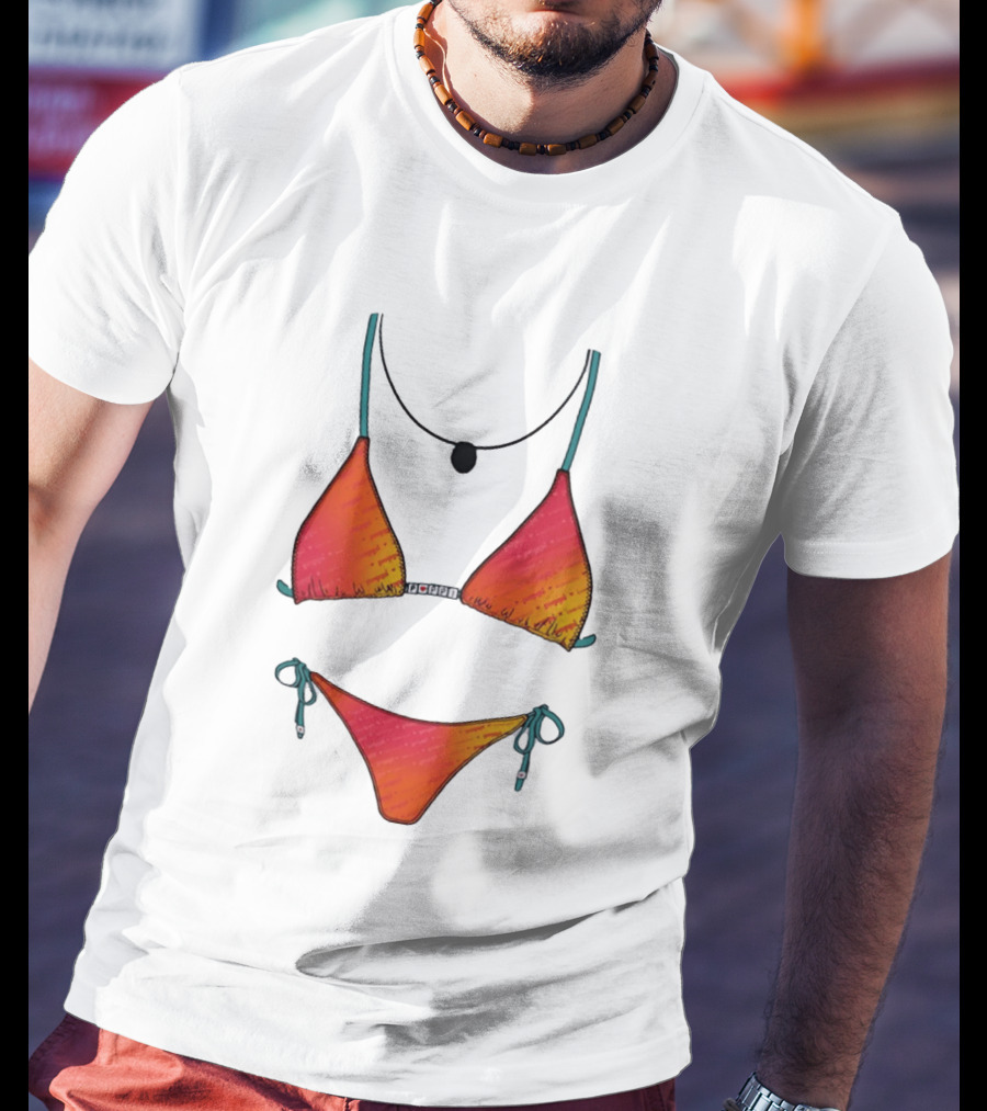 Poppi Bikini Swimsuit Colorful Summer Beachwear T-Shirt