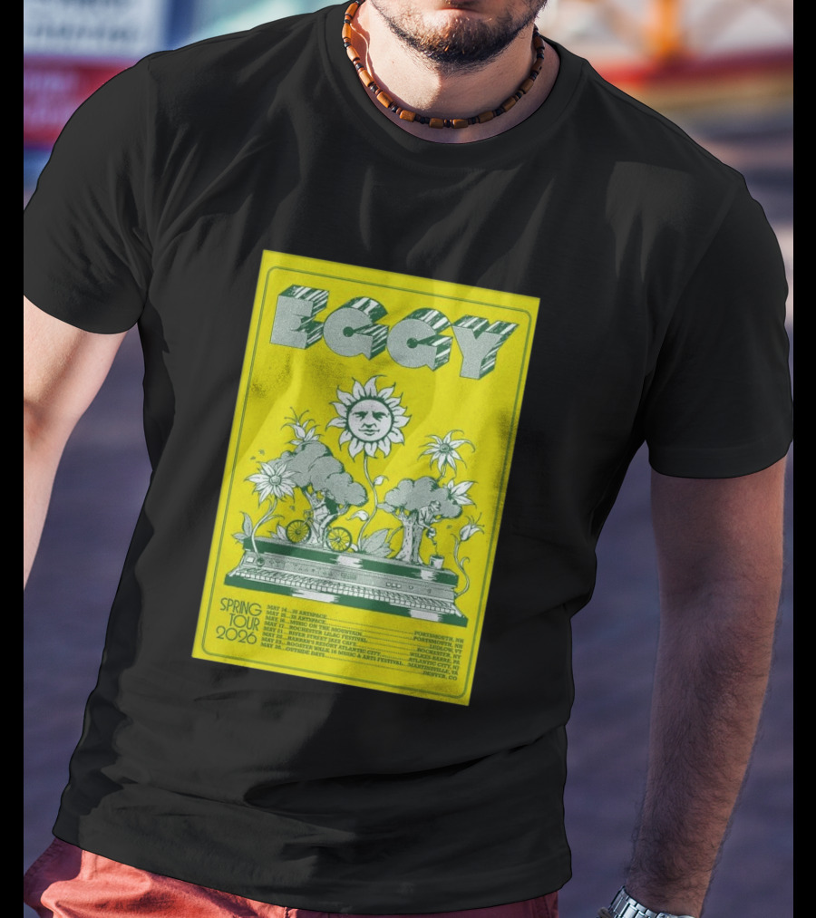 Eggy Spring Tour 2026 Artspace Outpost Richmond Outside Days Denver T-Shirt