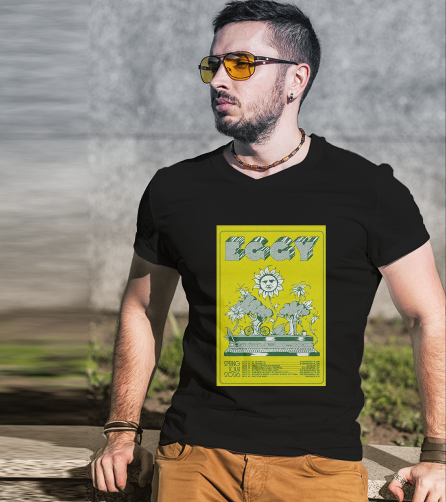 Eggy Spring Tour 2026 Artspace Outpost Richmond Outside Days Denver T-Shirt