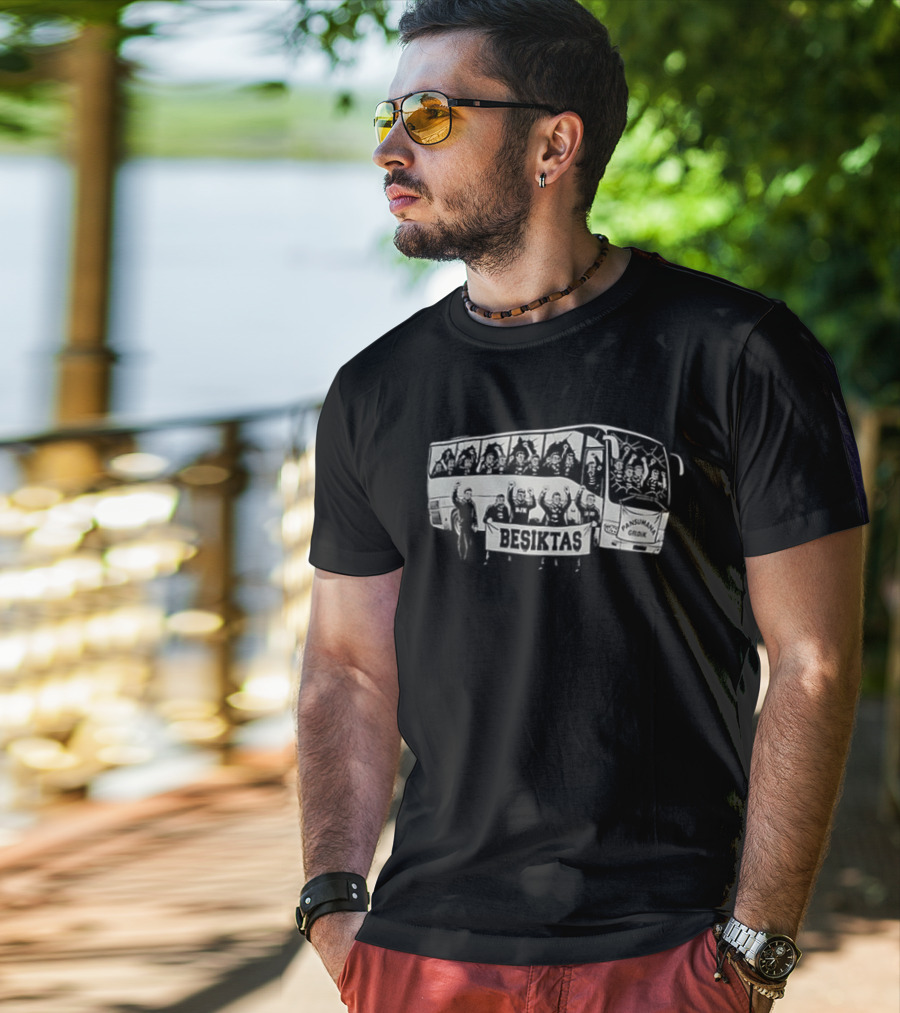 Besiktas Erkek BJK 1903 Team Spirit Bus T-Shirt