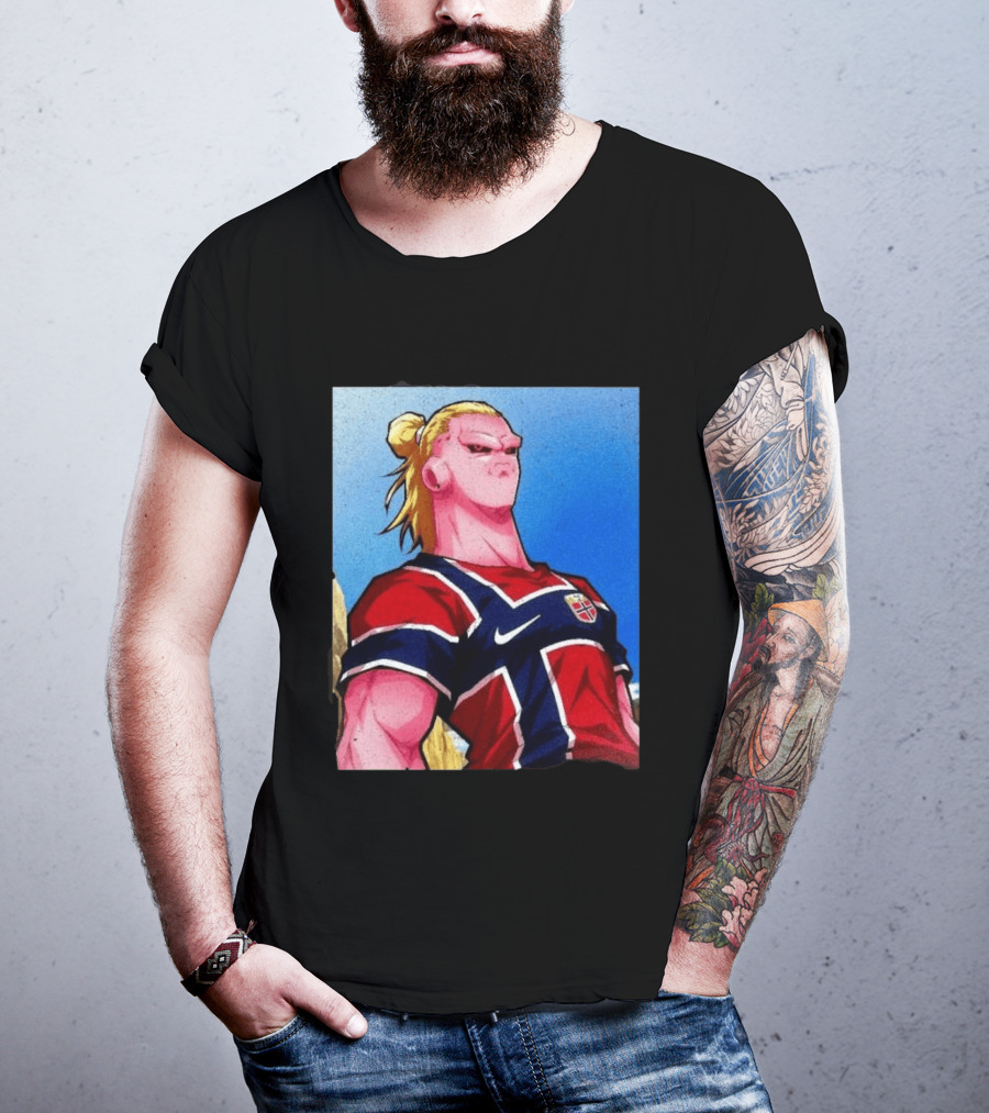 Erling Haaland Majin Buu Norway Dragon Ball Fusion T-Shirt