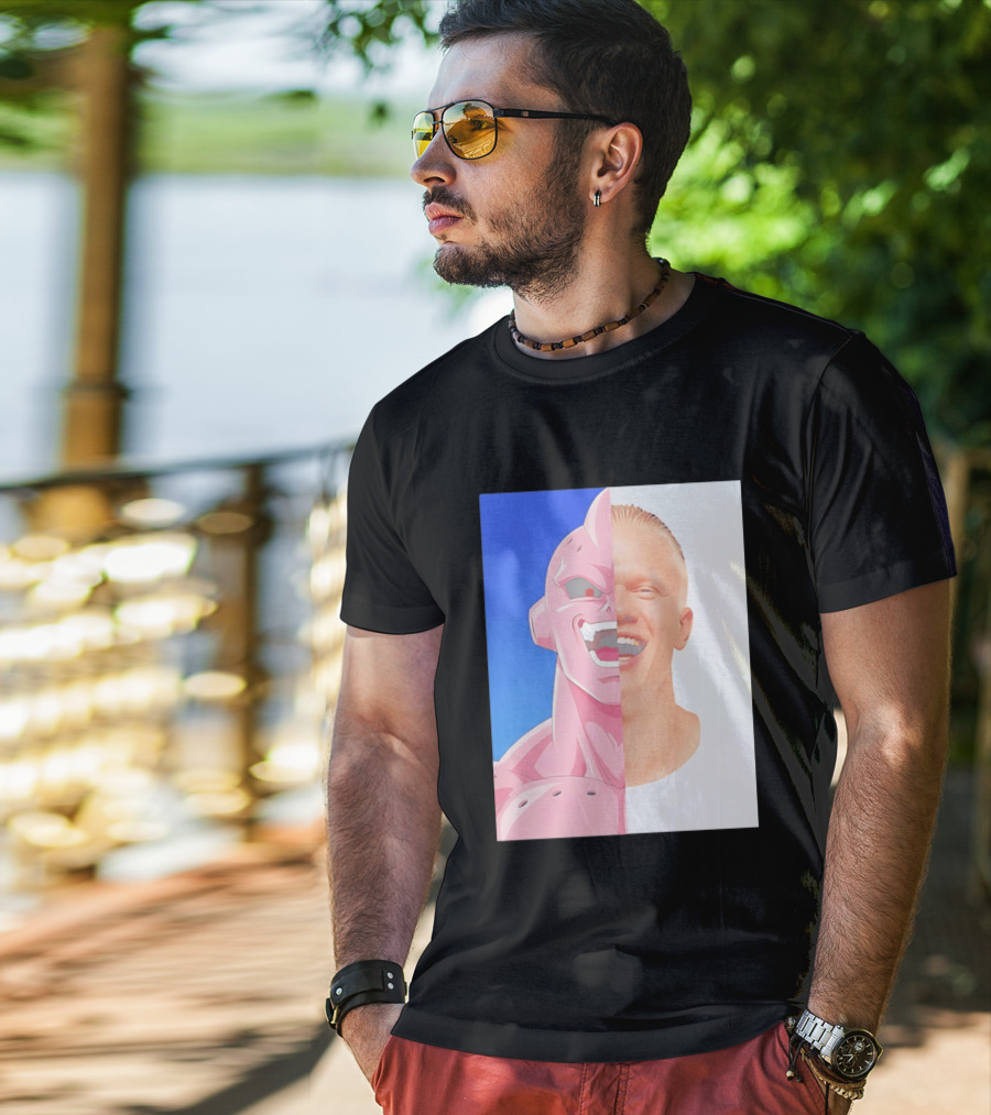 Erling Haaland Majin Buu Face Swap T-Shirt