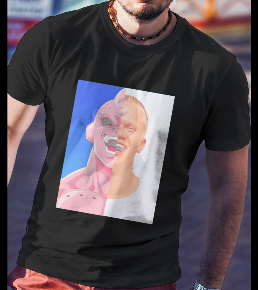 Erling Haaland Majin Buu Face Swap T-Shirt