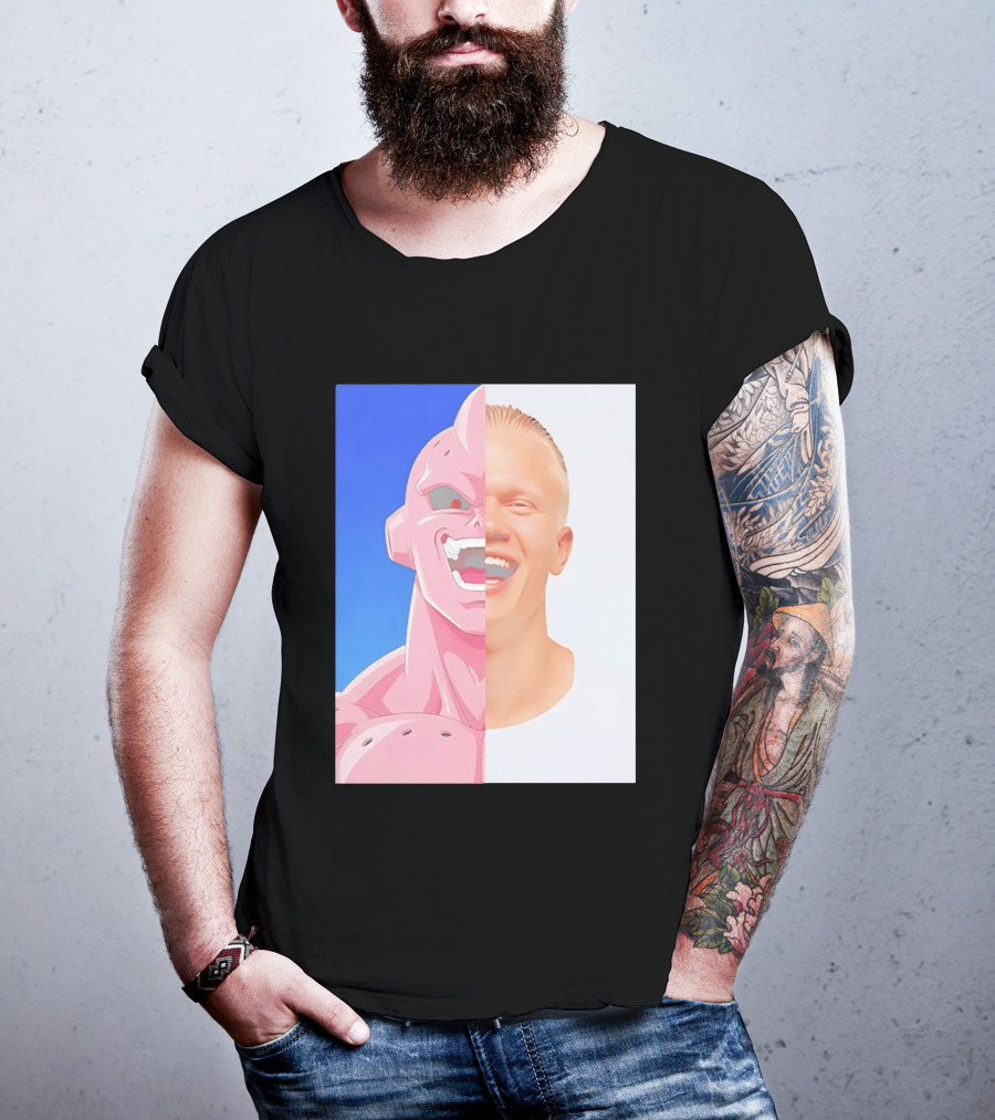 Erling Haaland Majin Buu Face Swap T-Shirt