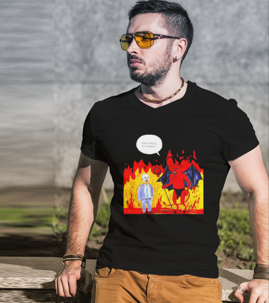 Eww Gross No Thanks Devil Politician Comic T-Shirt