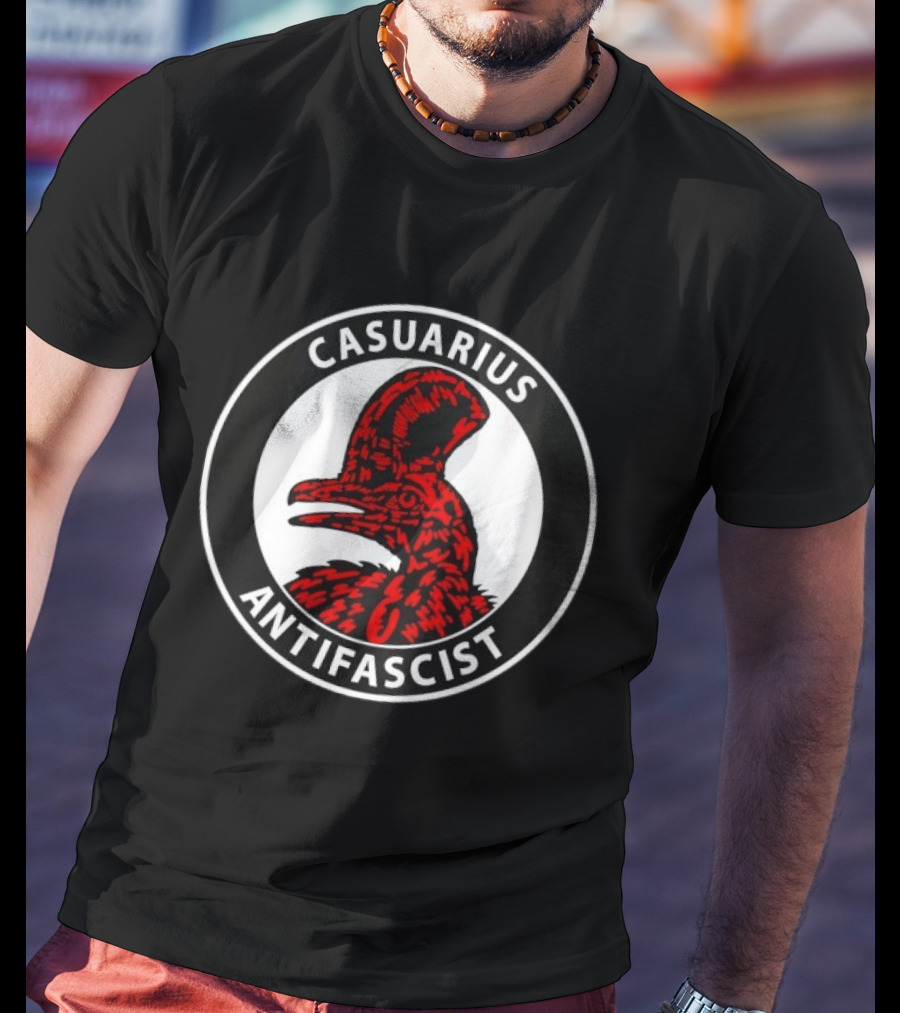 Casuarius Antifascist Cassowary Antifa T-Shirt