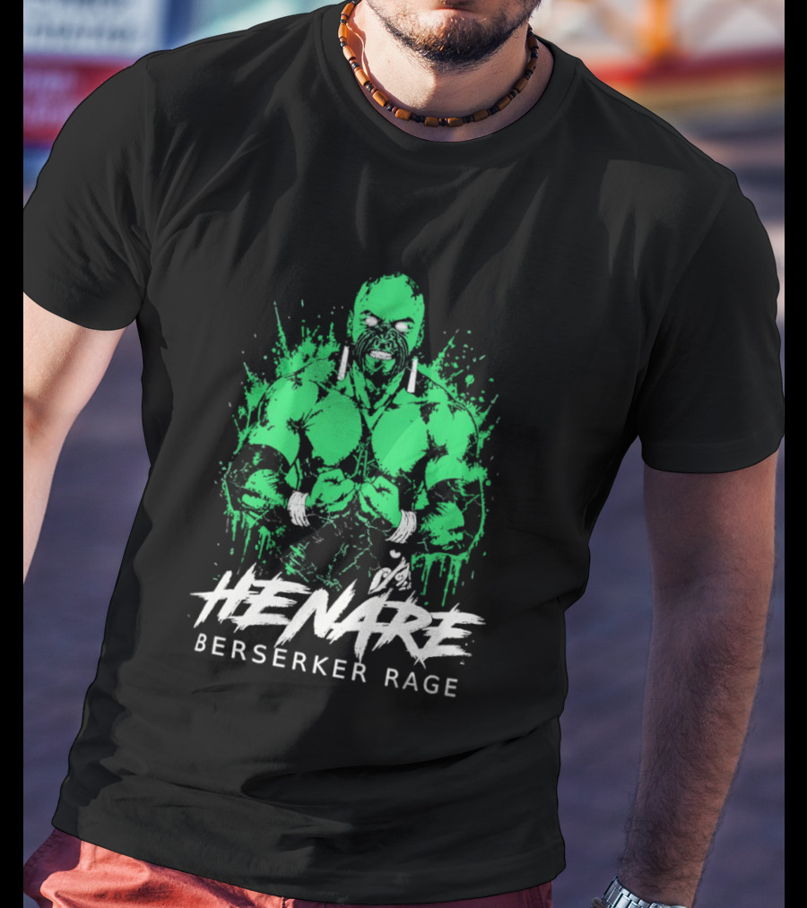 Henare Berserker Rage NJPW Wrestling T-Shirt