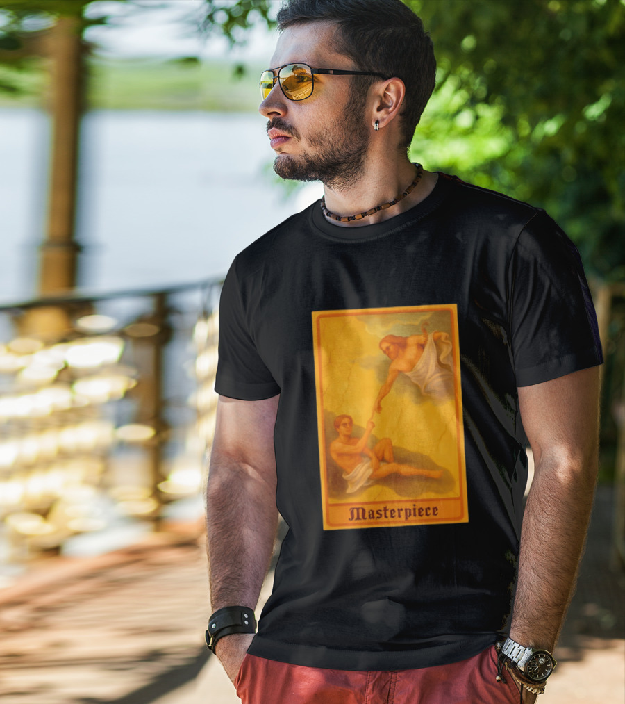 Masterpiece Michelangelo Creation Of Adam Iconic Classic Renaissance T-Shirt