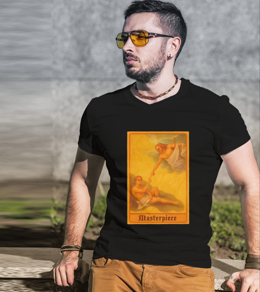 Masterpiece Michelangelo Creation Of Adam Iconic Classic Renaissance T-Shirt