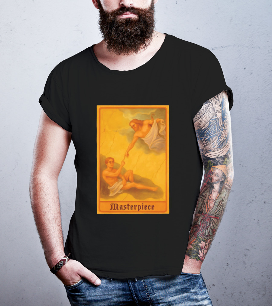 Masterpiece Michelangelo Creation Of Adam Iconic Classic Renaissance T-Shirt