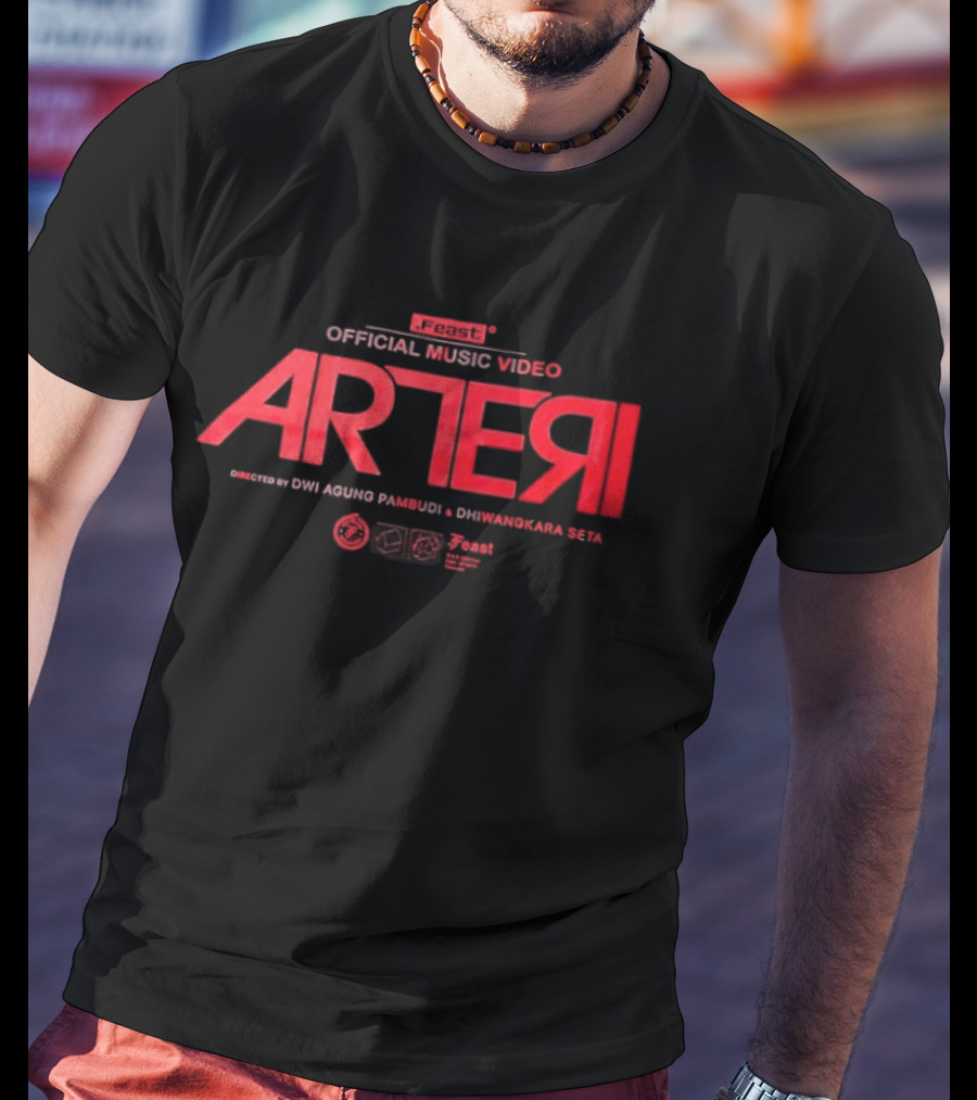 Menangisku Di Pundakmu ARTERI Official Music Video .Feast Two Sided T-Shirt
