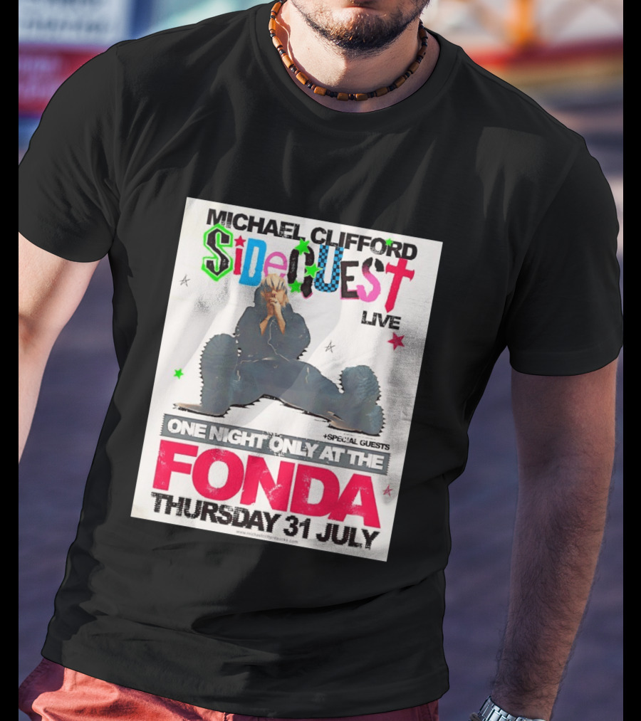 Michael Clifford Sideguest Live One Night Only At The Fonda Thursday 31 July T-Shirt