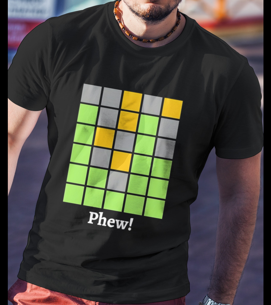 Minesweeper Phew Grid Game Board Text Phew T-Shirt
