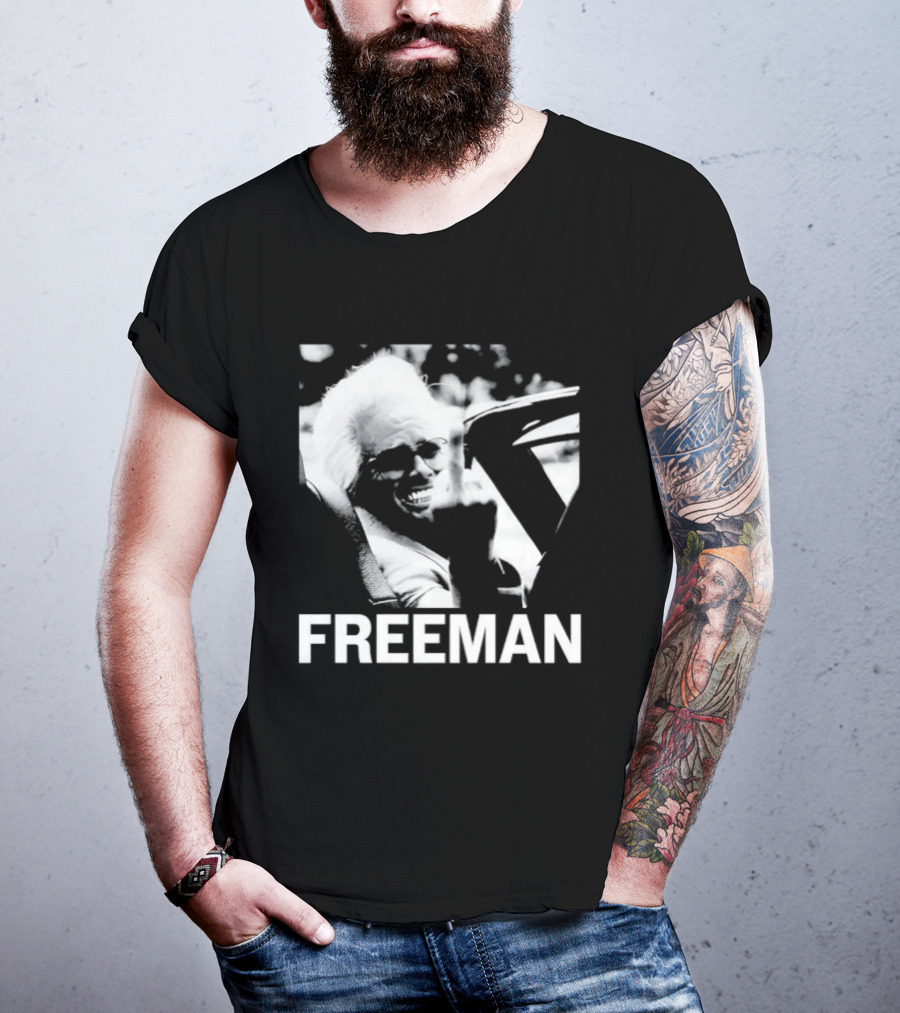 Morgan Freeman Middle Finger Actor Celebrity FREEMAN T-Shirt