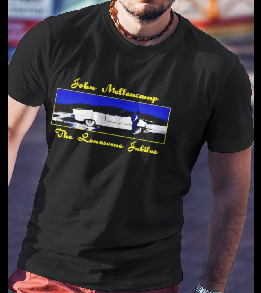 John Mellencamp The Lonesome Jubilee Vintage Blue Yellow T-Shirt