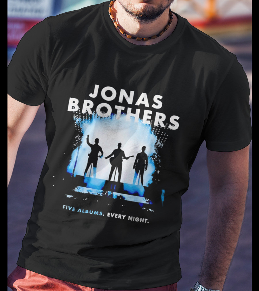 Jonas Brothers Five Albums Every Night Tour T-Shirt