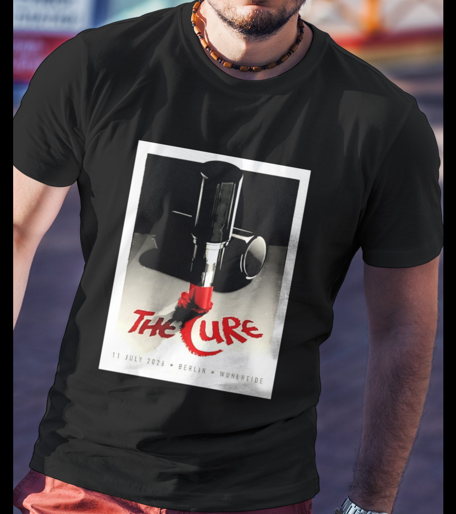 The Cure Berlin Concert 11 July 2026 Wuhlheide Lipstick T-Shirt