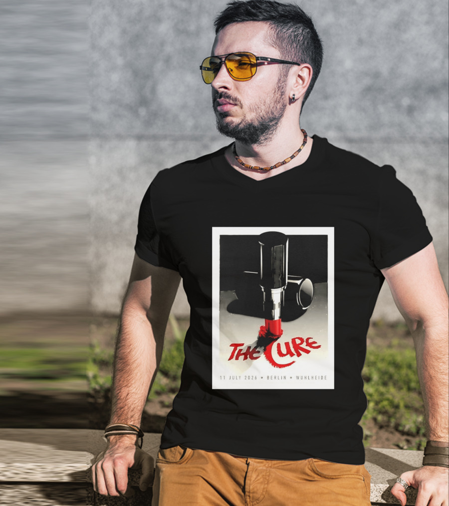 The Cure Berlin Concert 11 July 2026 Wuhlheide Lipstick T-Shirt