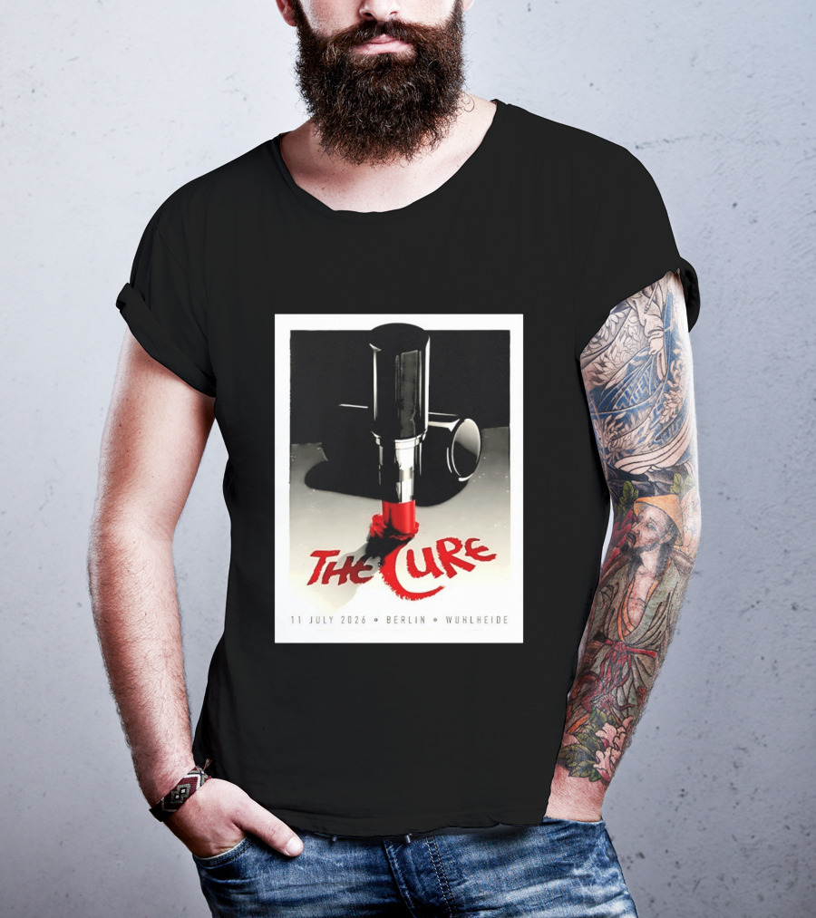 The Cure Berlin Concert 11 July 2026 Wuhlheide Lipstick T-Shirt