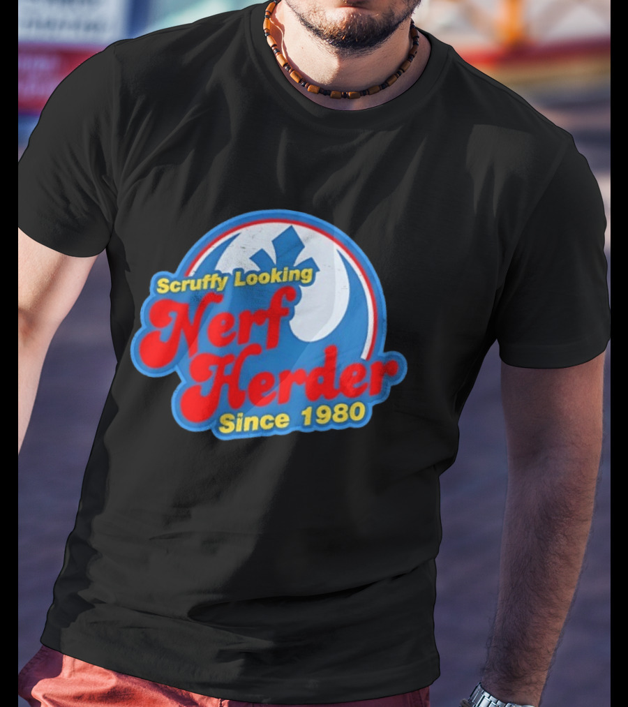 Scruffy Looking Nerf Herder Since 1980 T-Shirt