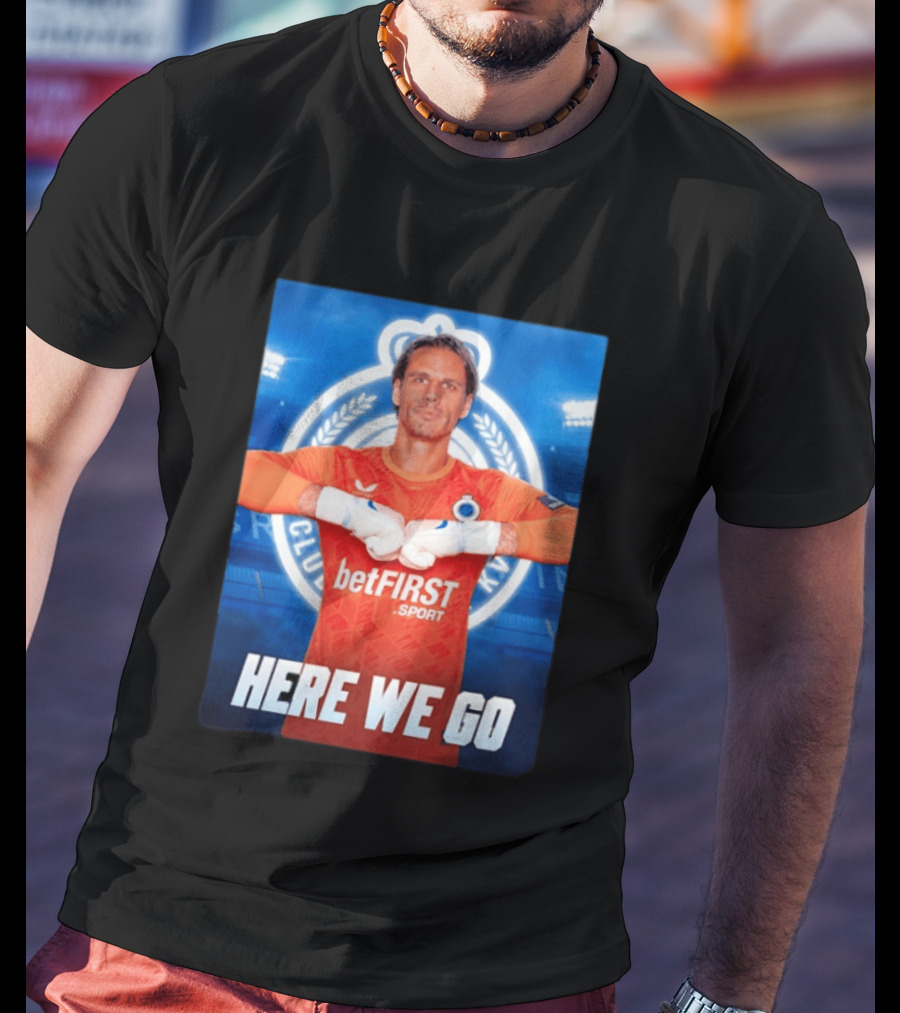 Simon Mignolet Club Brugge KV BetFIRST Sport Here We Go T-Shirt