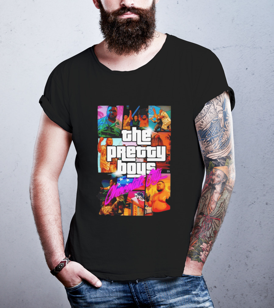 The Pretty Boys Chocolate City Collage Akashi Sushi Gaming Mashup T-Shirt