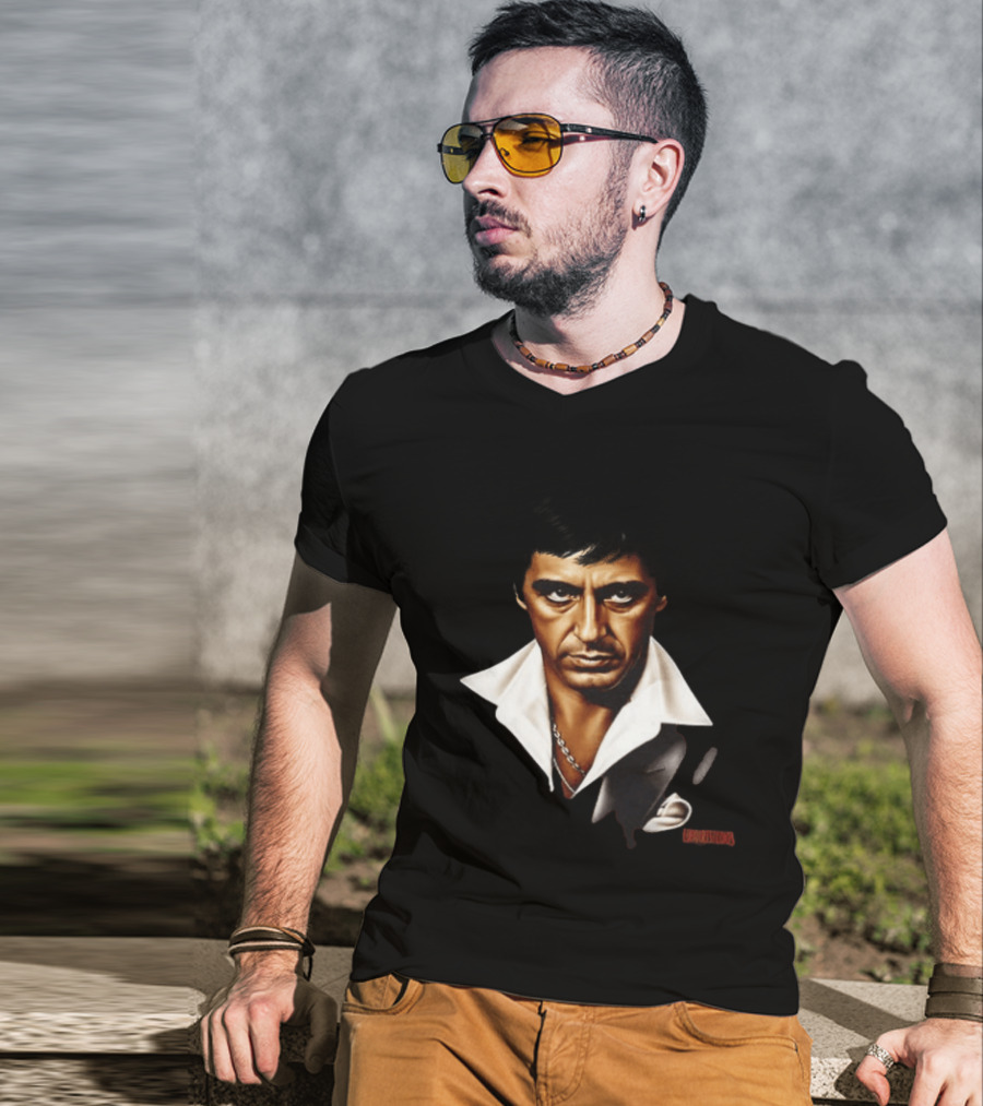 The World Is Yours Tony Montana Scarface 2 Sided T-Shirt
