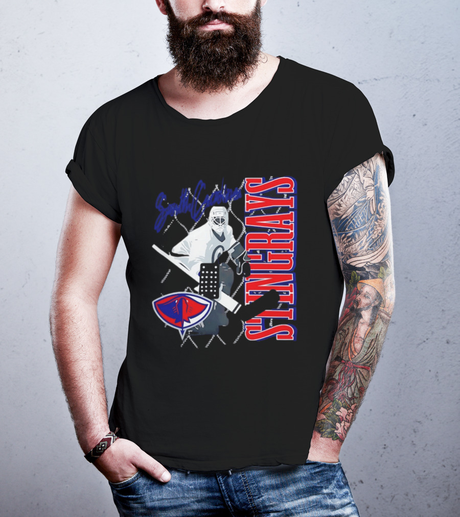 South Carolina Stingrays Hockey Goalie ECHL Team T-Shirt