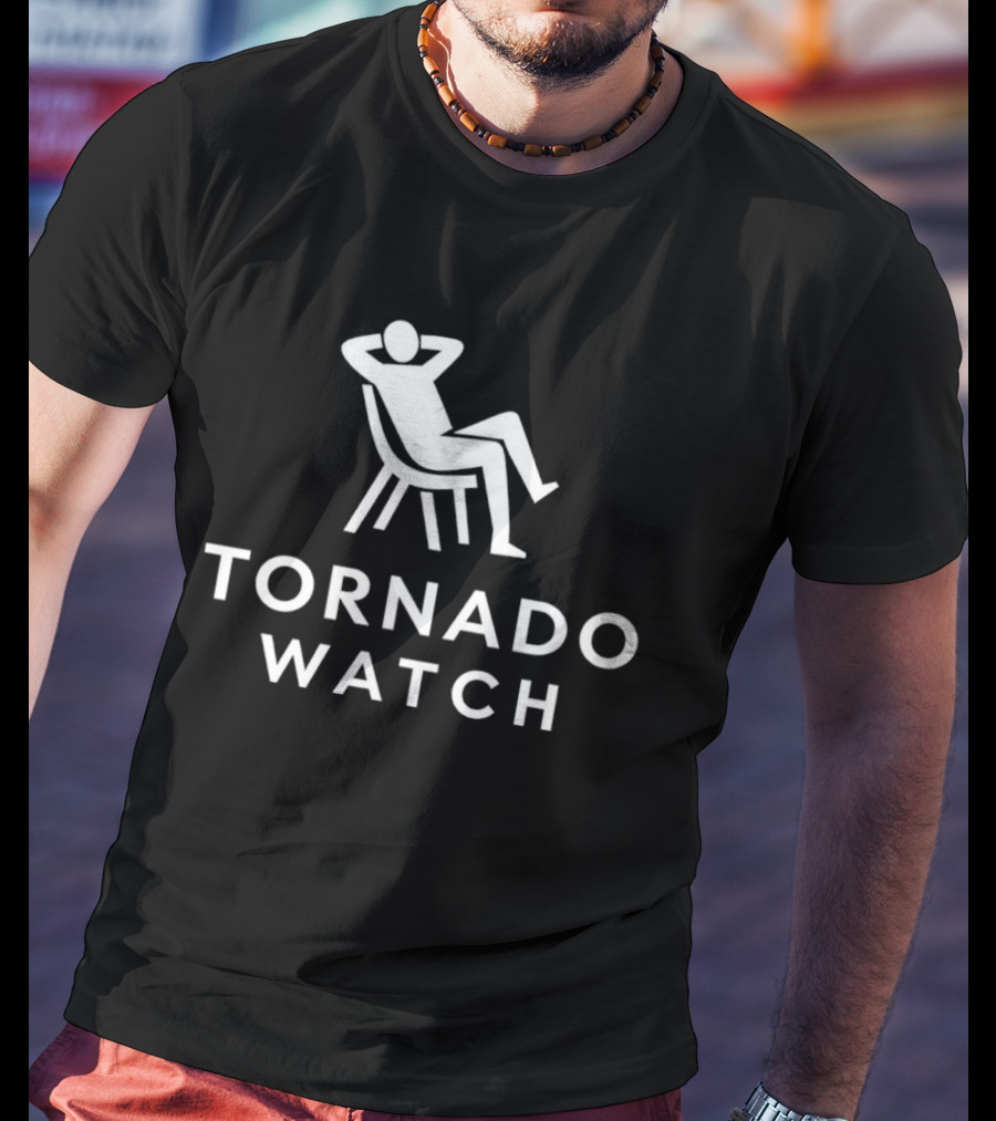 Tornado Relaxed Chair Symbol Humor T-Shirt