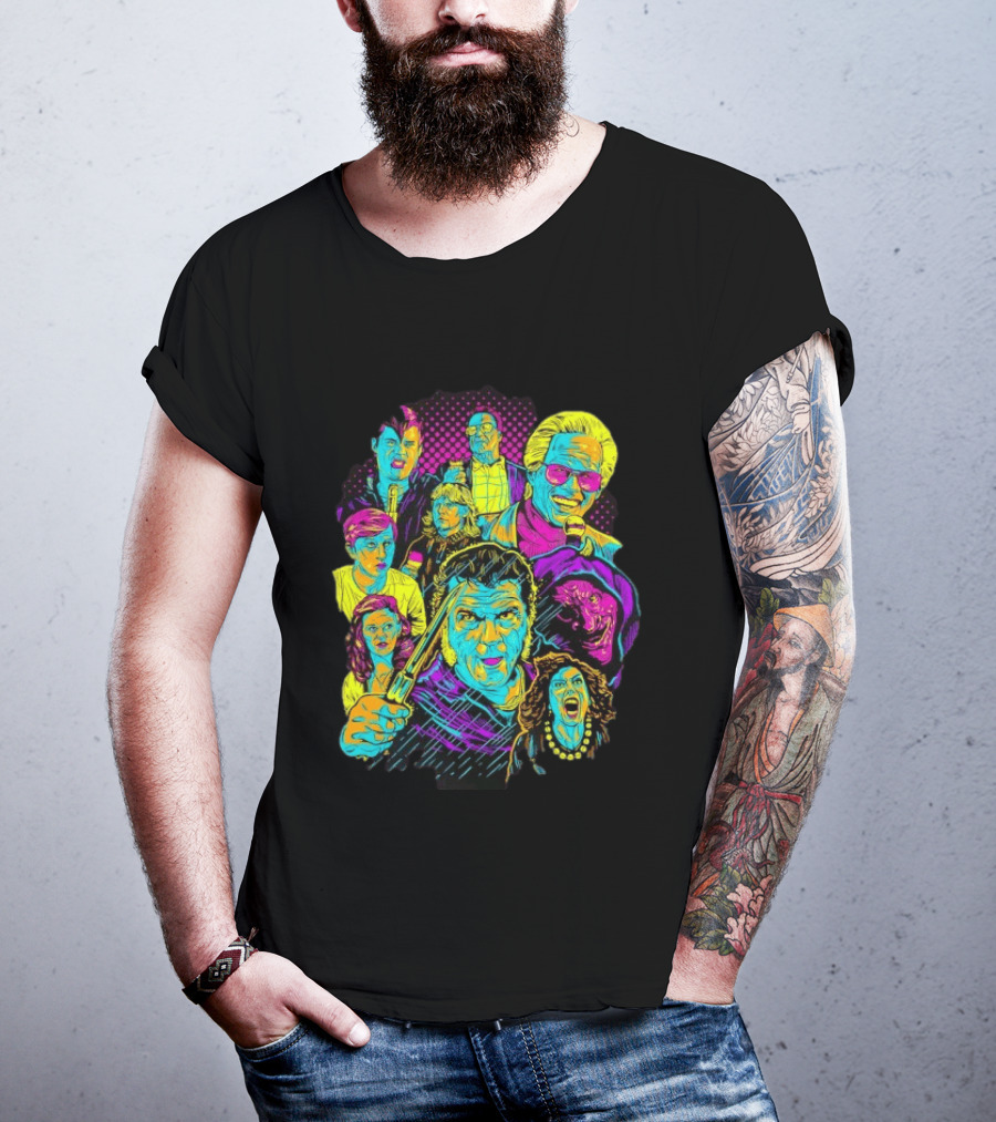Twin Peaks Cast Neon Pop David Lynch T-Shirt