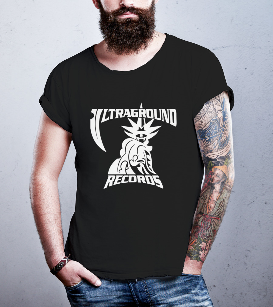 Ultraground Records Statue Of Liberty Inspired Music Label T-Shirt