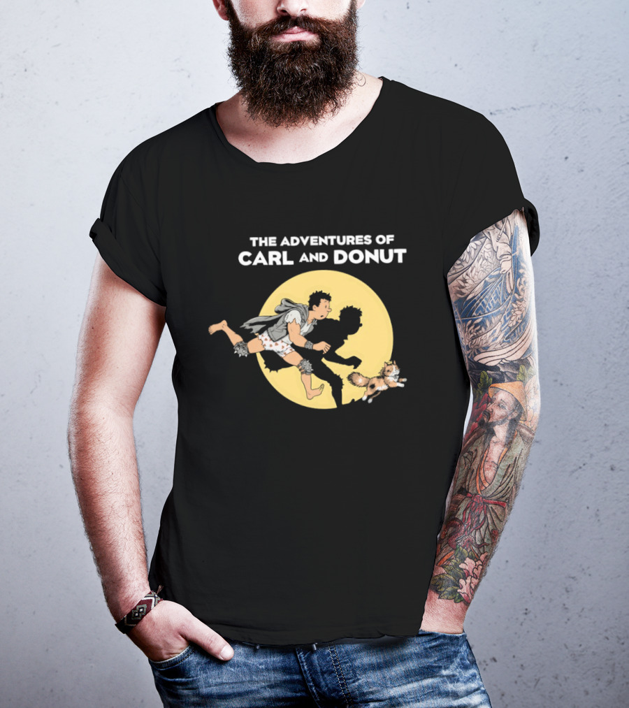 The Adventures Of Carl And Donut Cat Cartoon Series T-Shirt