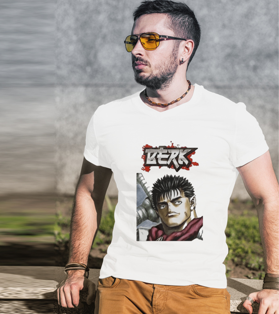 Berk Berserk Manga Guts Style Warrior T-Shirt