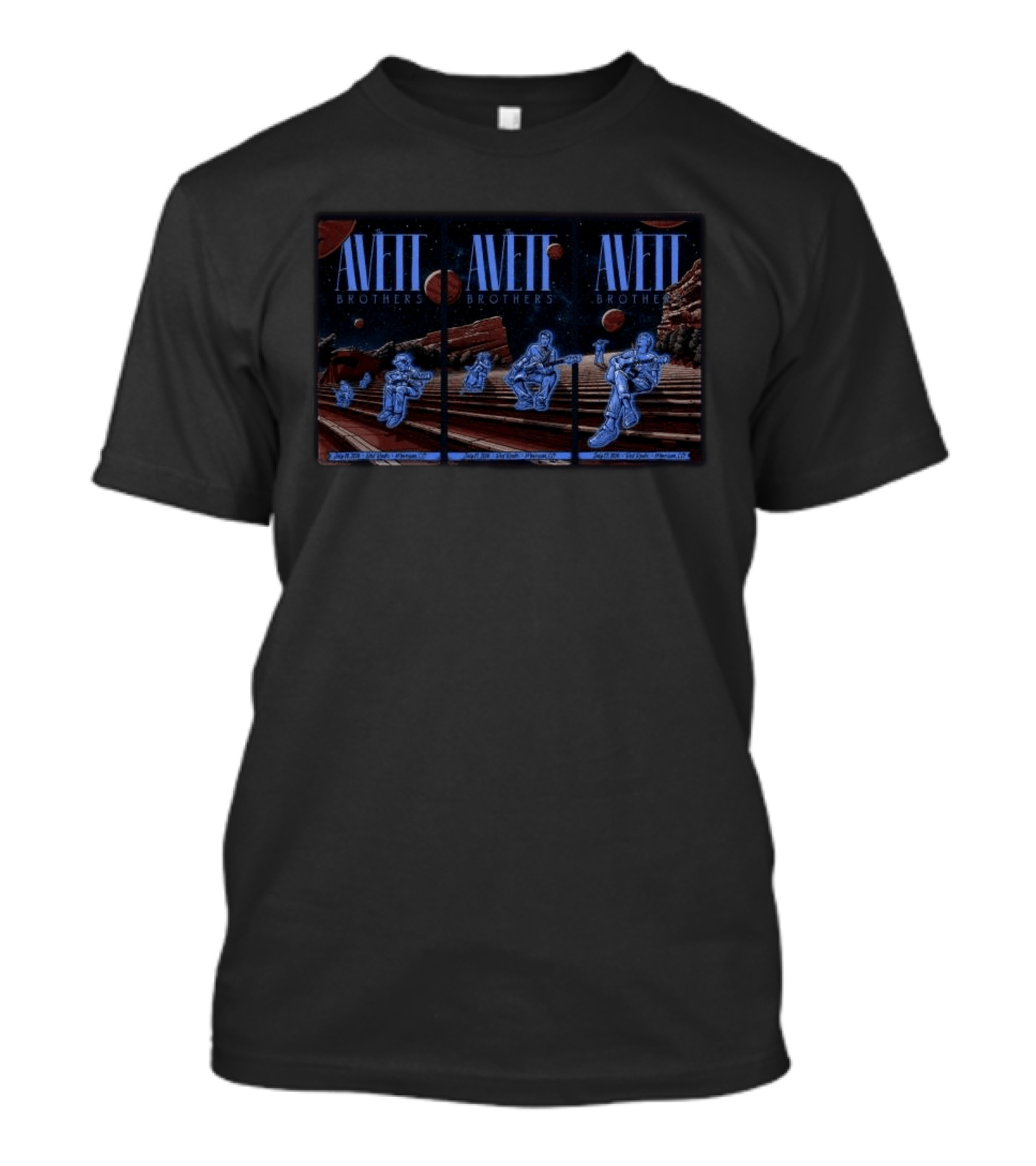 The Avett Brothers Red Rocks Amphitheatre Tour 2026 T-Shirt